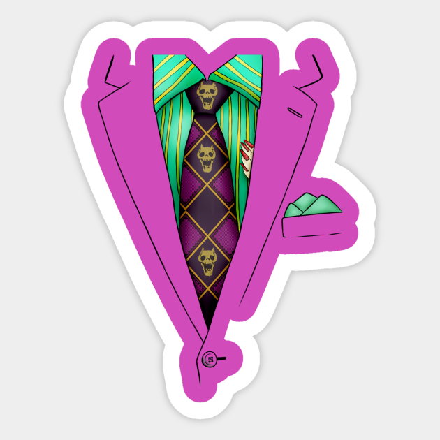 Kira Yoshikage Suit - Jojos Bizarre Adventure - Sticker | TeePublic